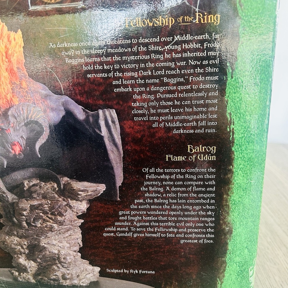 Balrog Flam of Udun Statue Lord of the Rings FOTR Sideshow Weta Collectables - Picture 4 of 16